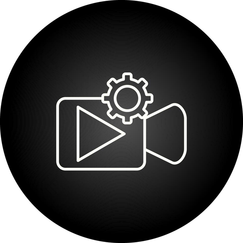 Video-Räude-Vektor-Symbol vektor