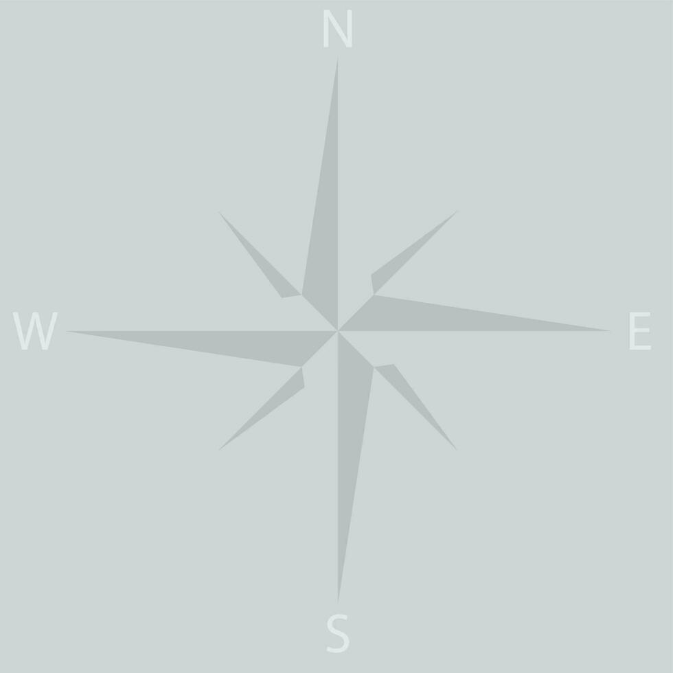 windrose stjärna ikon kompass vektor