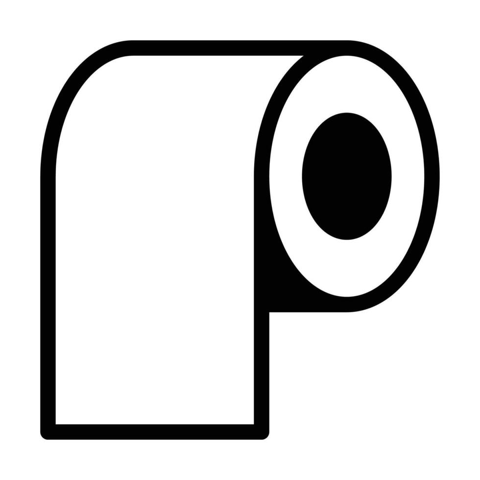 toalett papper vektor ikon