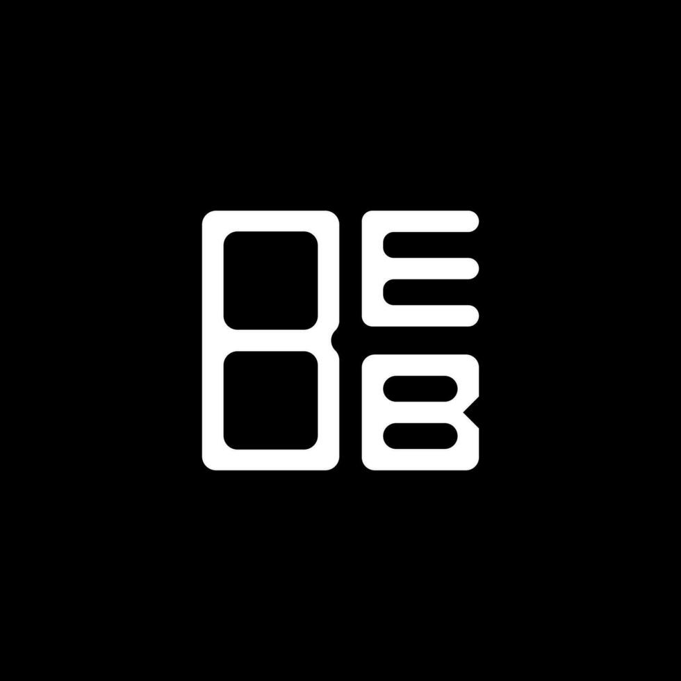 beb letter logo kreatives design mit vektorgrafik, beb einfaches und modernes logo. vektor