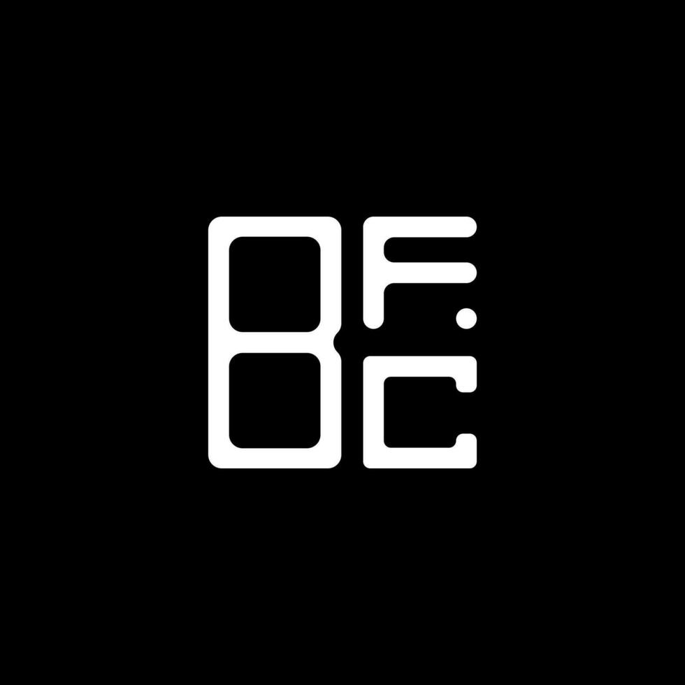 bfc brev logotyp kreativ design med vektor grafisk, bfc enkel och modern logotyp.