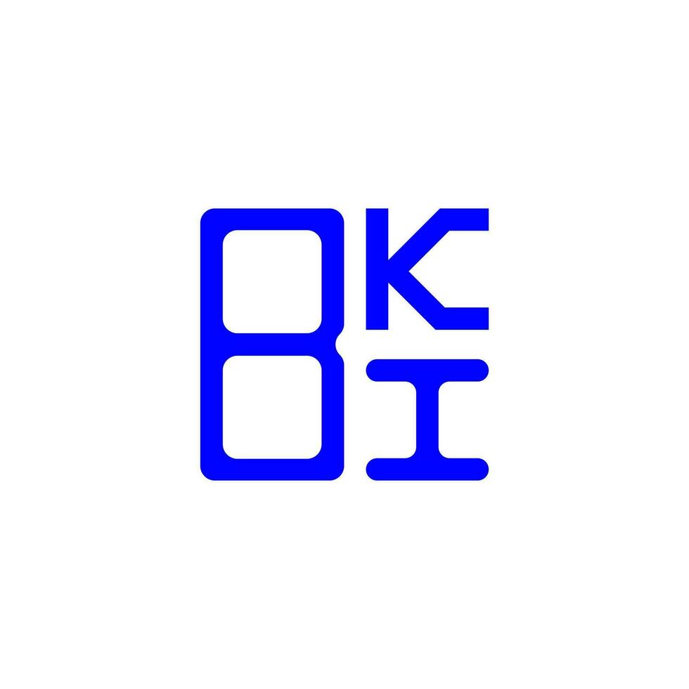 bki brev logotyp kreativ design med vektor grafisk, bki enkel och modern logotyp.