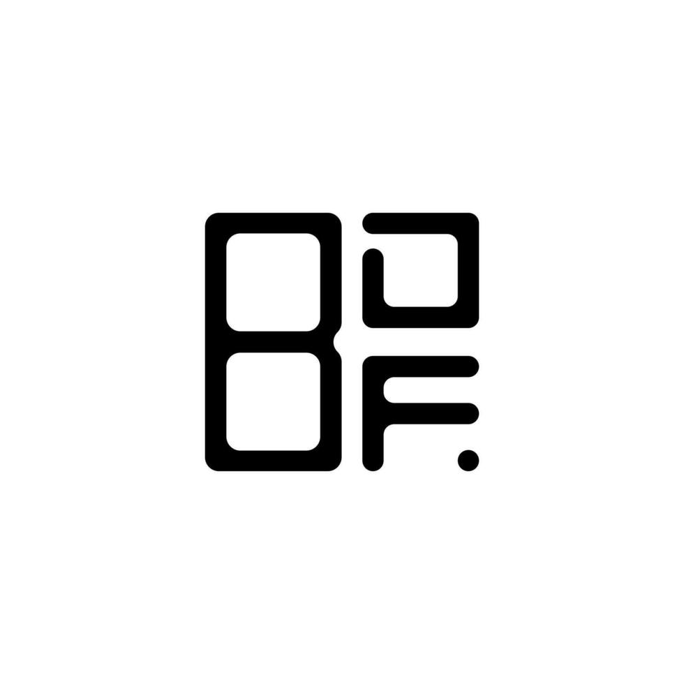 bdf brev logotyp kreativ design med vektor grafisk, bdf enkel och modern logotyp.