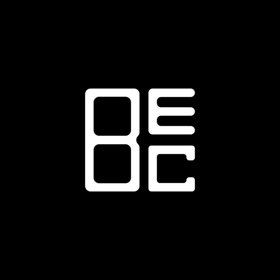 bec brev logotyp kreativ design med vektor grafisk, bec enkel och modern logotyp.