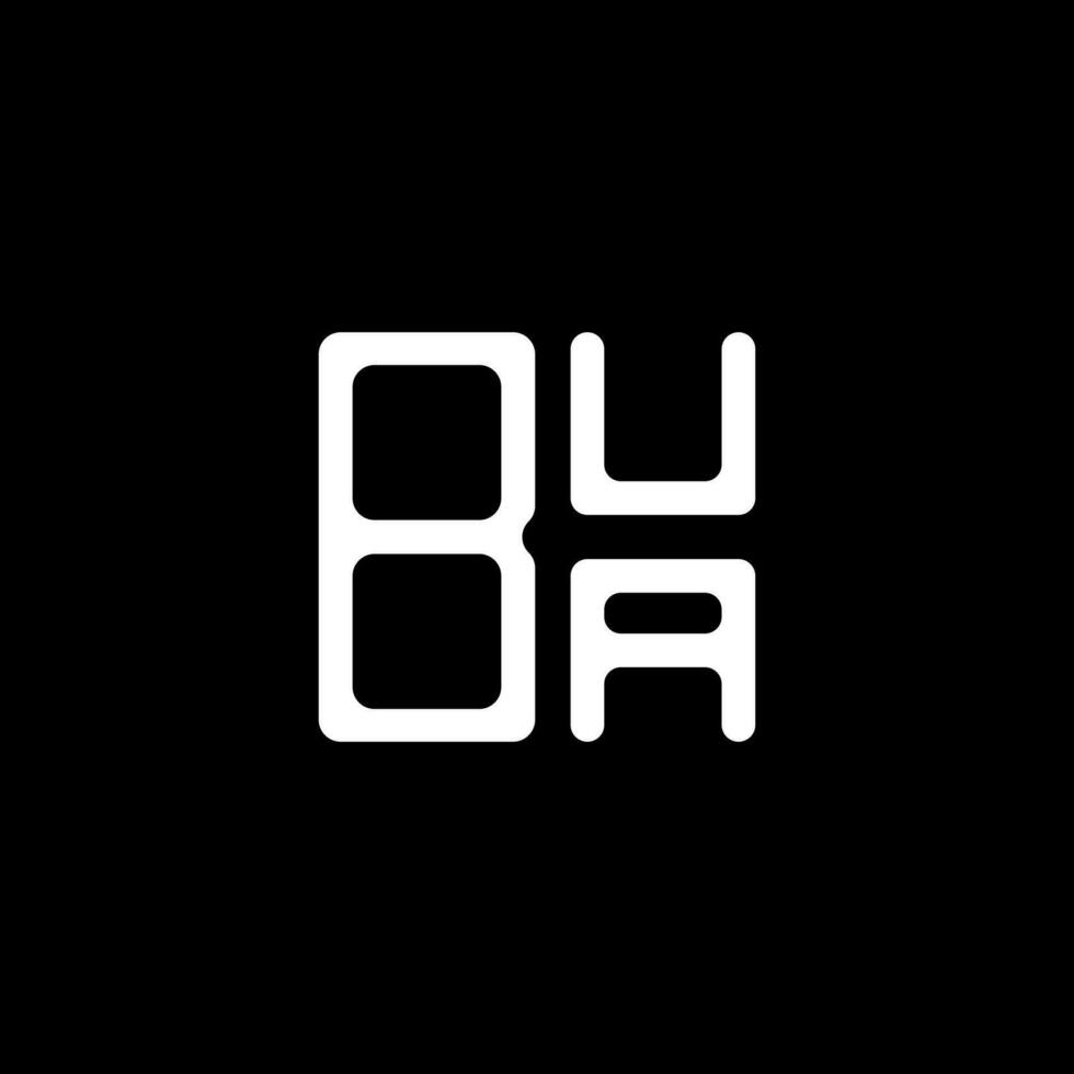 bua letter logo kreatives design mit vektorgrafik, bua einfaches und modernes logo. vektor