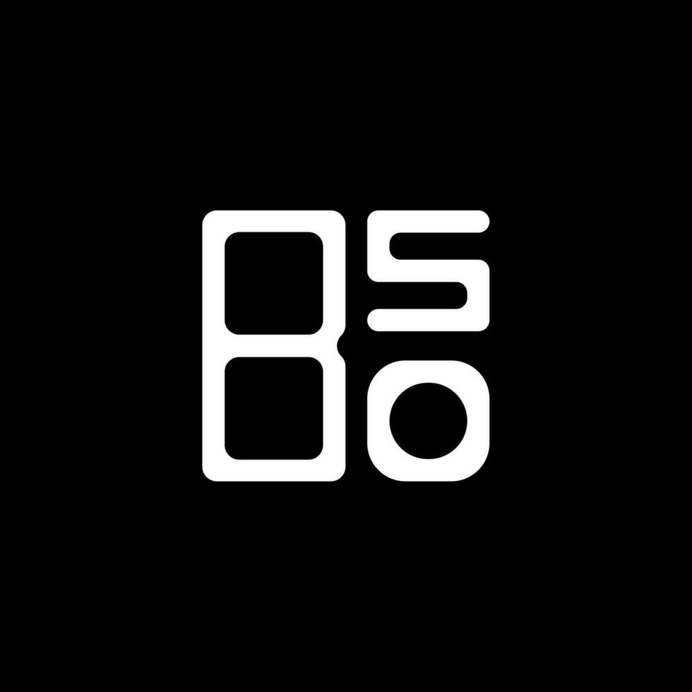 kreatives Design des bso-Buchstabenlogos mit Vektorgrafik, bso-einfaches und modernes Logo. vektor
