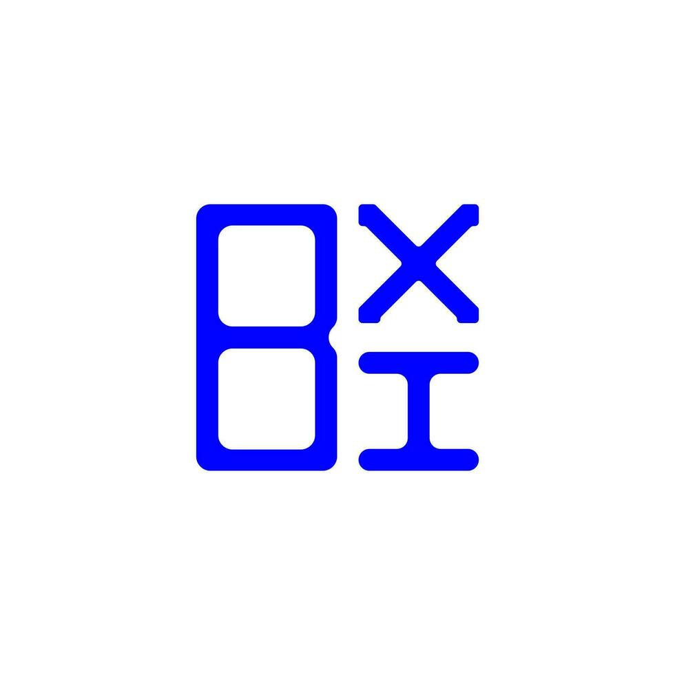 Bxi Letter Logo kreatives Design mit Vektorgrafik, bxi einfaches und modernes Logo. vektor