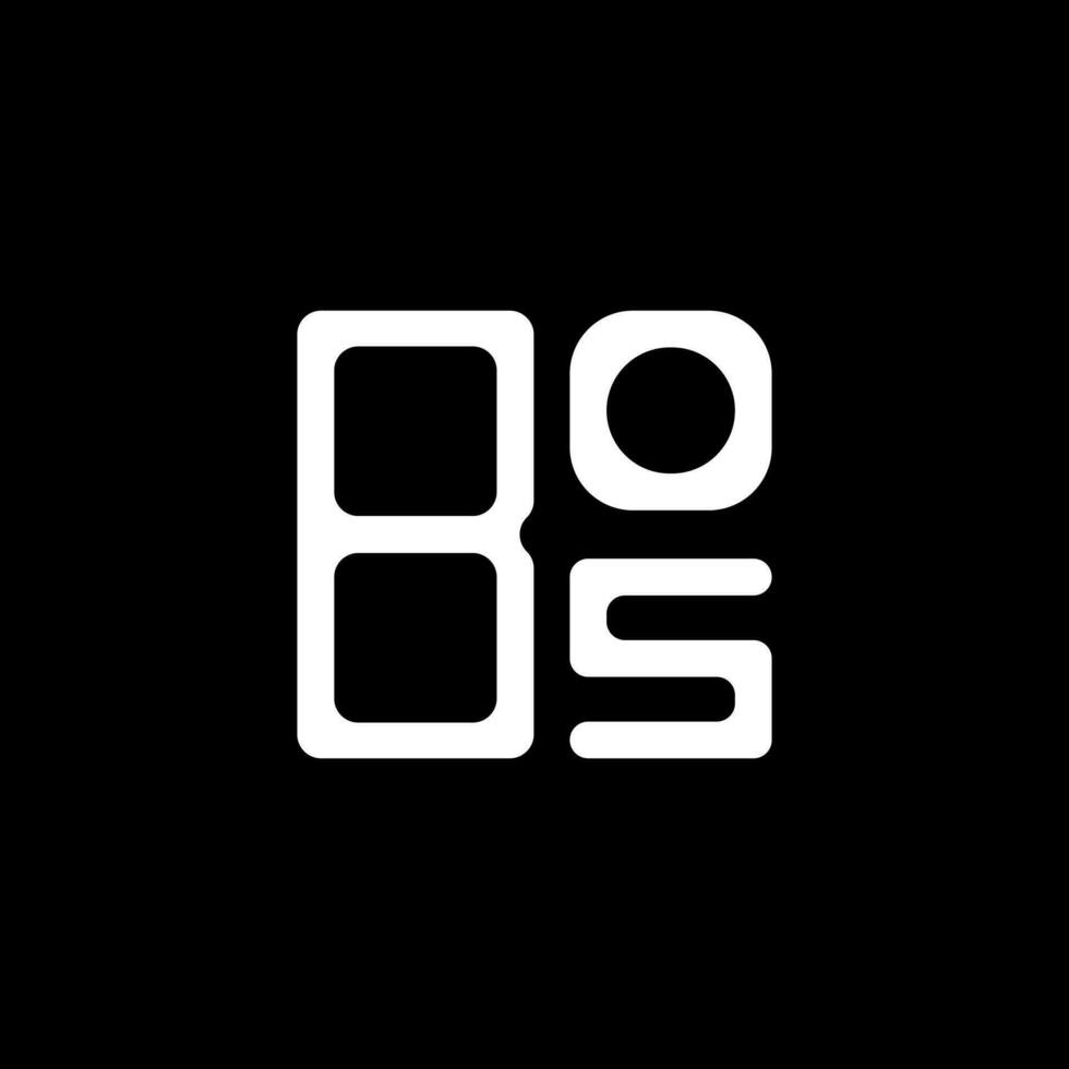 bos letter logo kreatives design mit vektorgrafik, bos einfaches und modernes logo. vektor