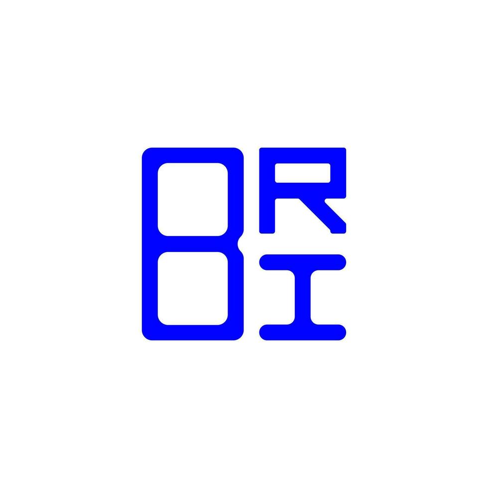bri letter logo kreatives design mit vektorgrafik, bri einfaches und modernes logo. vektor