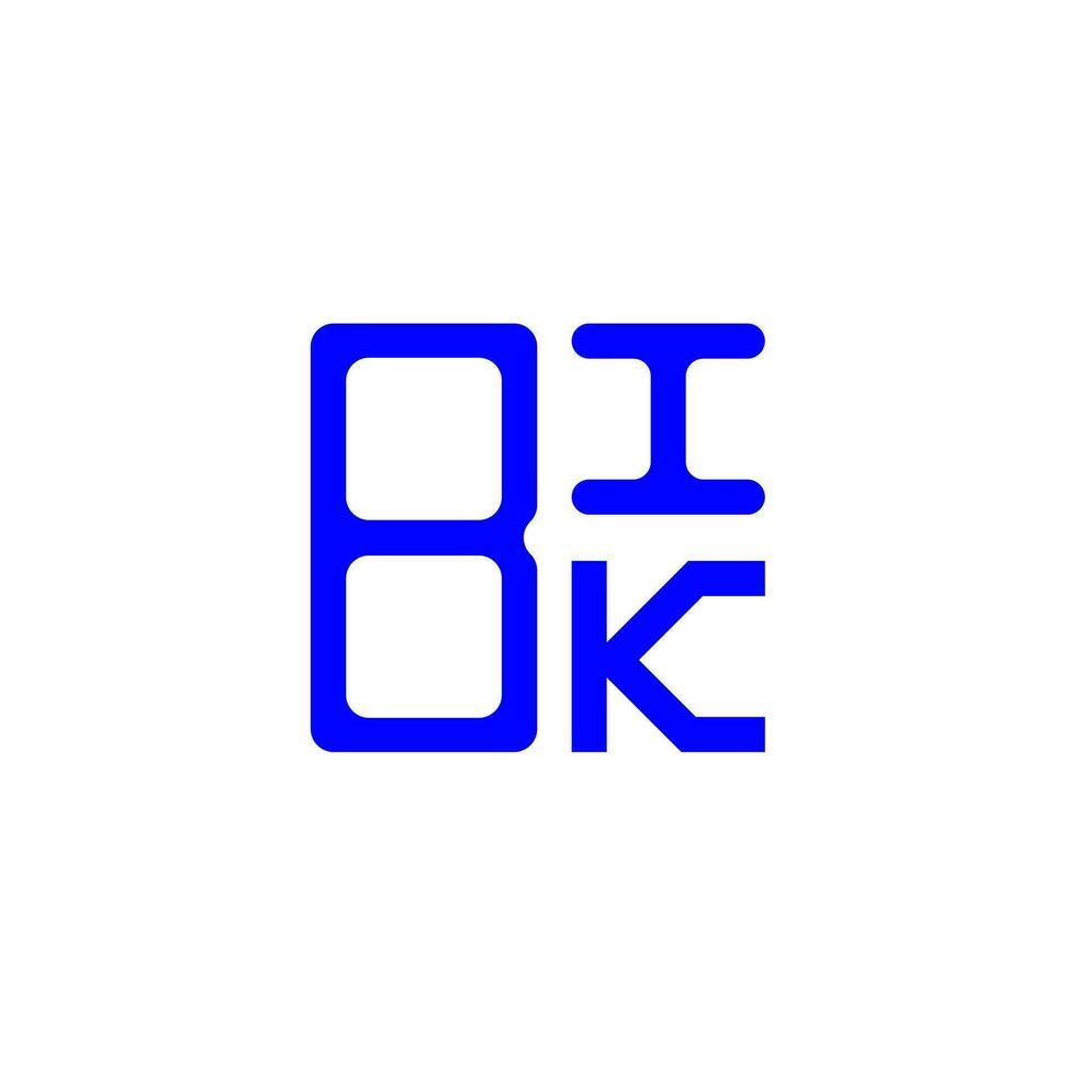 Bik Letter Logo kreatives Design mit Vektorgrafik, Bik einfaches und modernes Logo. vektor