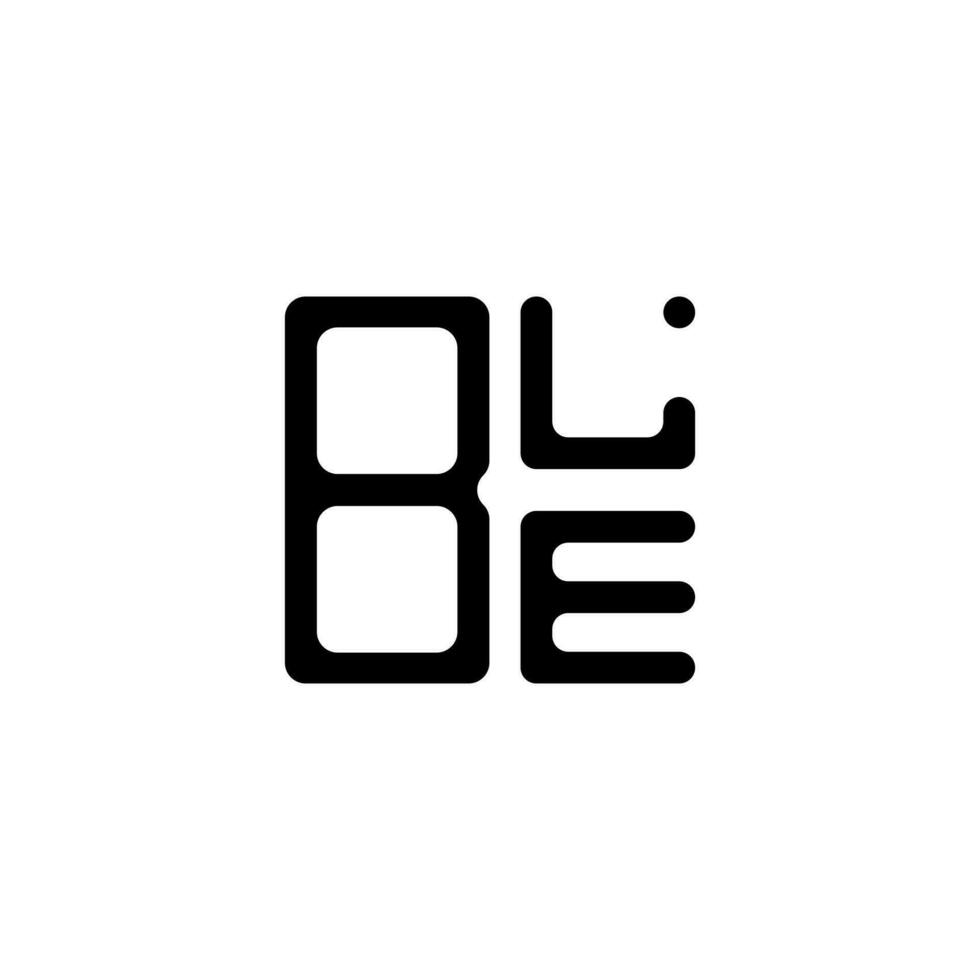 ble letter logo kreatives Design mit Vektorgrafik, ble einfaches und modernes Logo. vektor