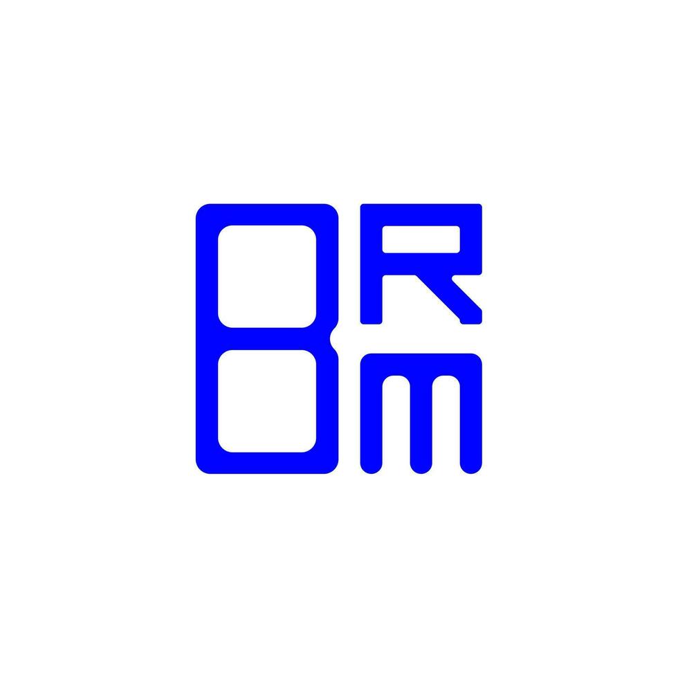 brm Brief Logo kreatives Design mit Vektorgrafik, brm einfaches und modernes Logo. vektor