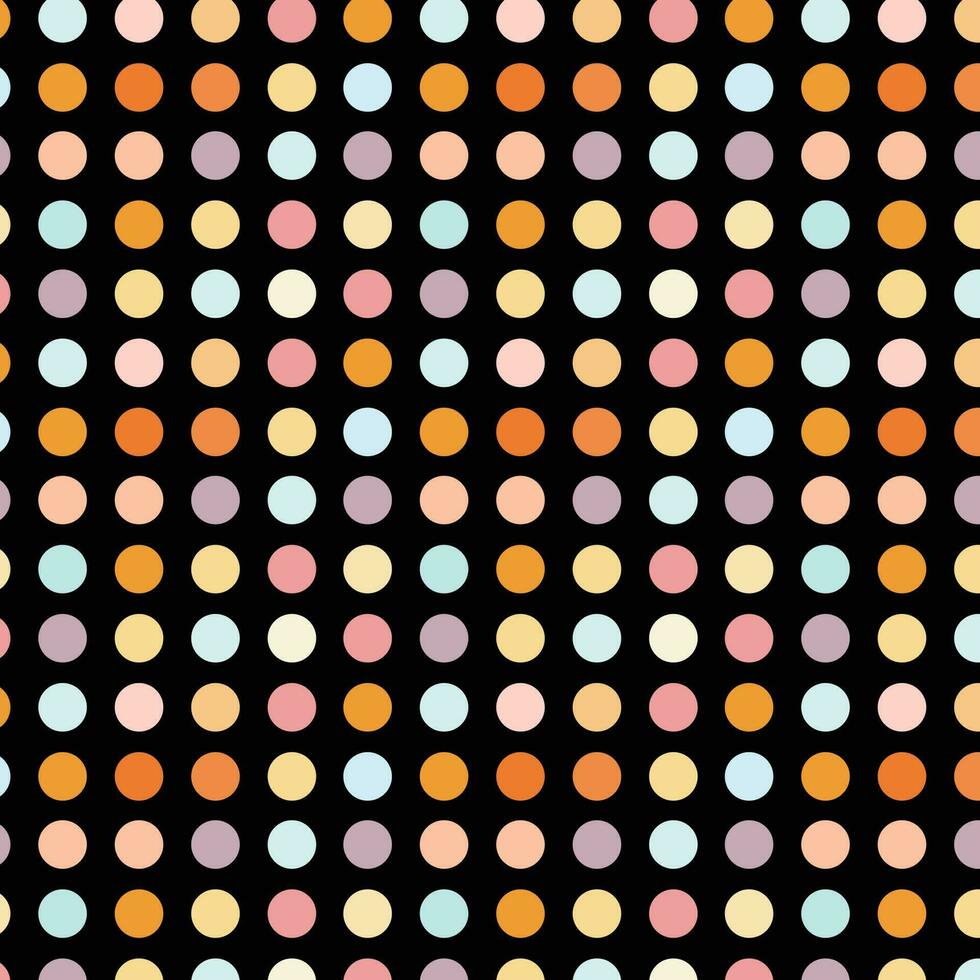 abstrakt Färbung Punkt Muster mit schwarz bg. vektor