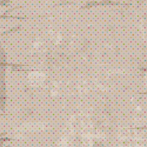 Vintage Polka Dot Hintergrund vektor