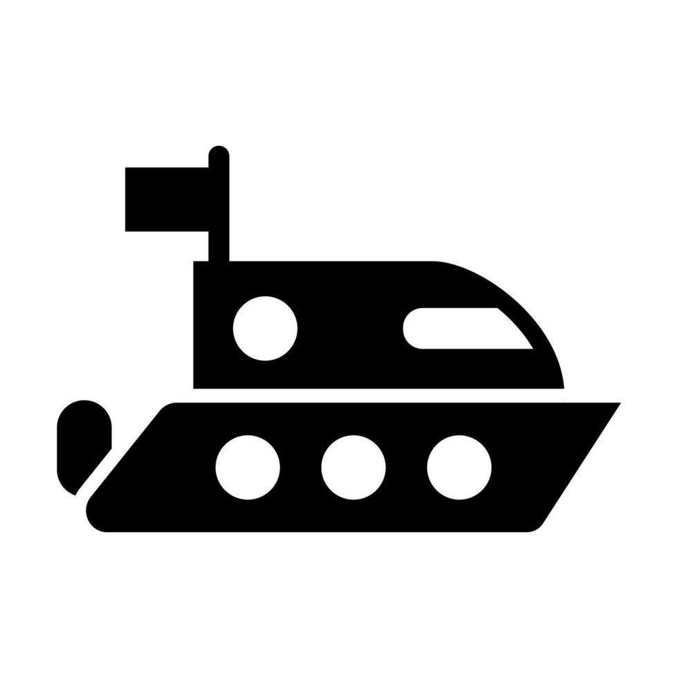 Schnellboot-Icon-Design vektor