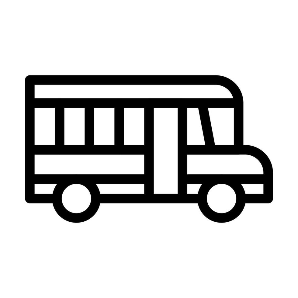 Schulbus-Icon-Design vektor