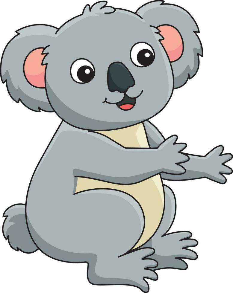 koala cartoon farbige clipart illustration vektor