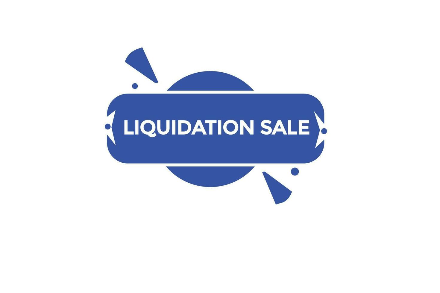 Liquidation Verkauf vectors.sign Etikette Blase Rede Liquidation Verkauf vektor