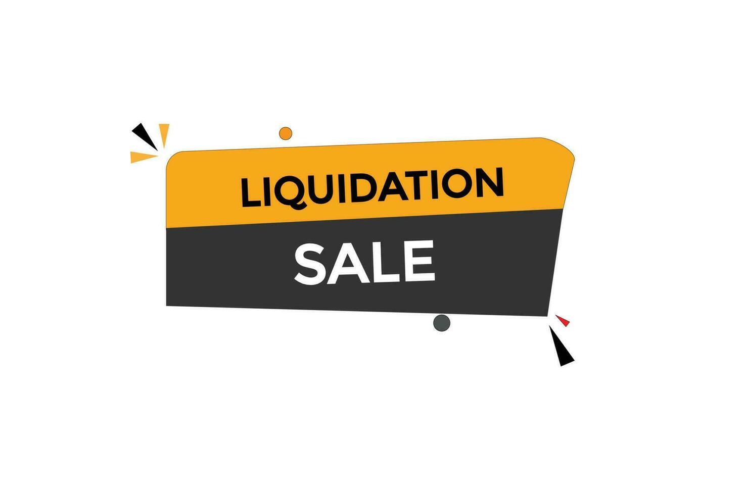 Liquidation Verkauf vectors.sign Etikette Blase Rede Liquidation Verkauf vektor