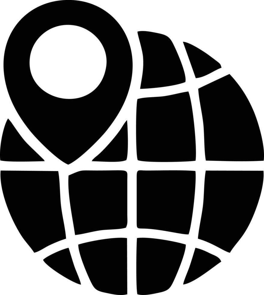 klot planet jord ikon symbol vektor bild. illustration av de värld global vektor design. eps 10