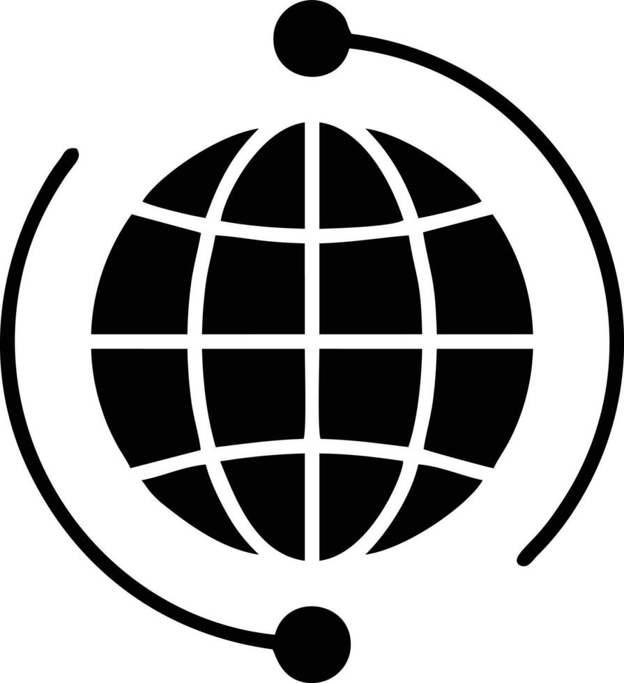 klot planet jord ikon symbol vektor bild. illustration av de värld global vektor design. eps 10