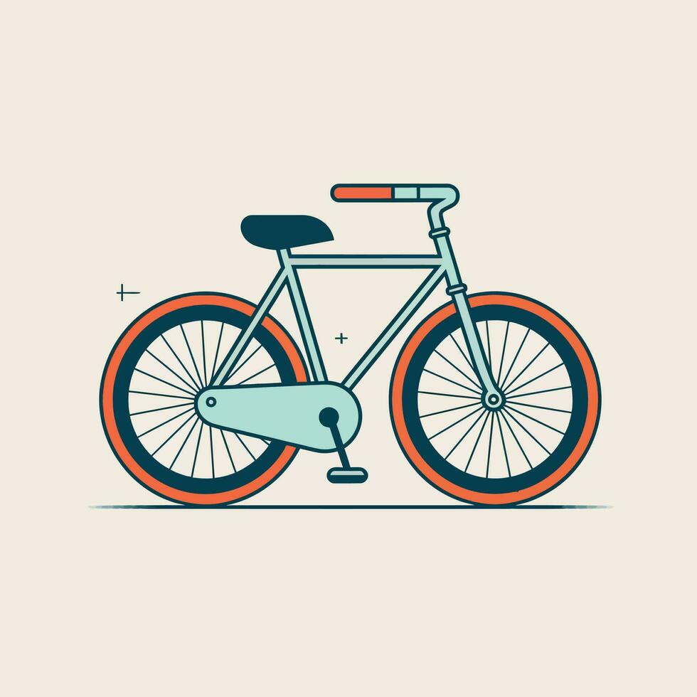 Vektor Fahrrad retro Illustration