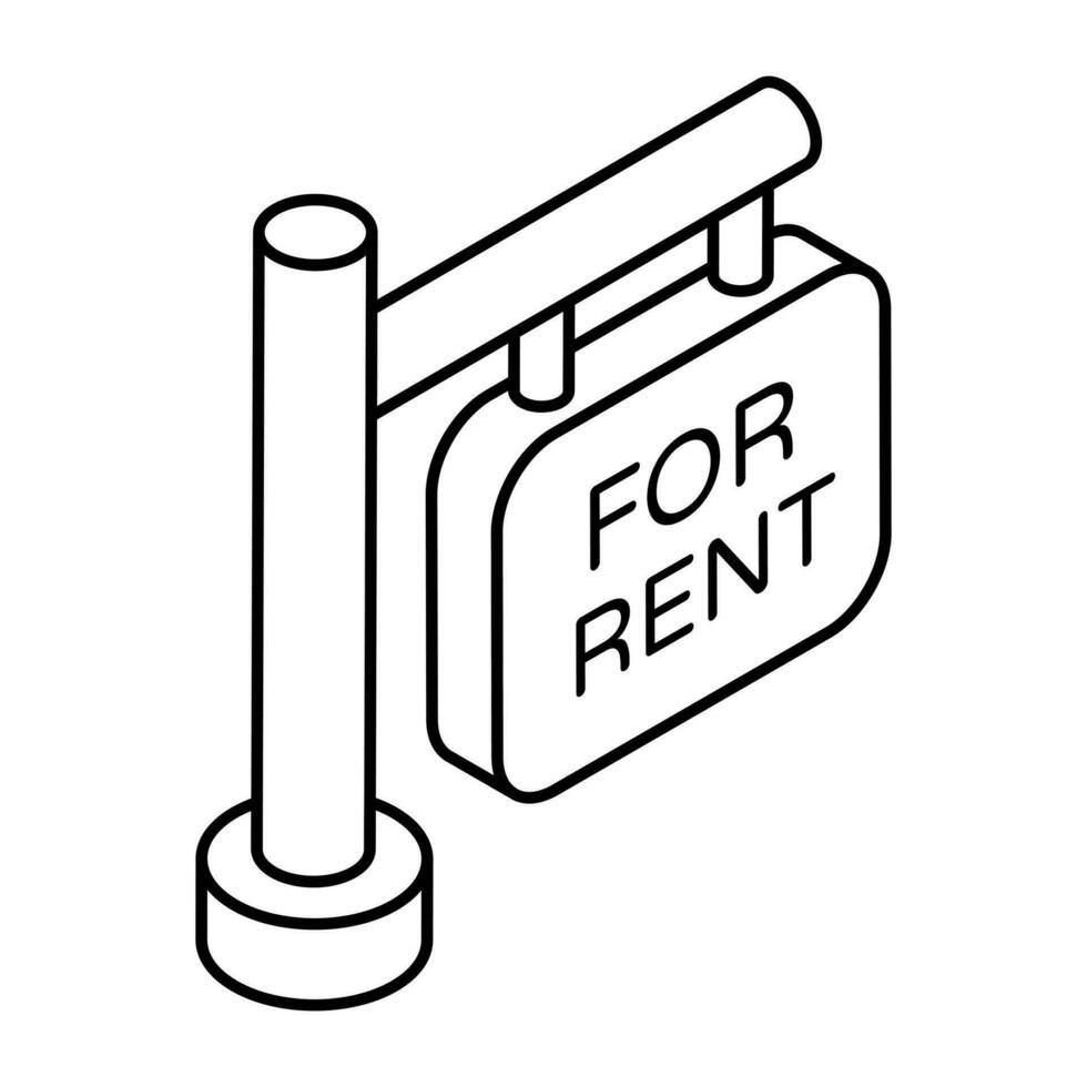 Premium-Download-Symbol von Rent Board vektor