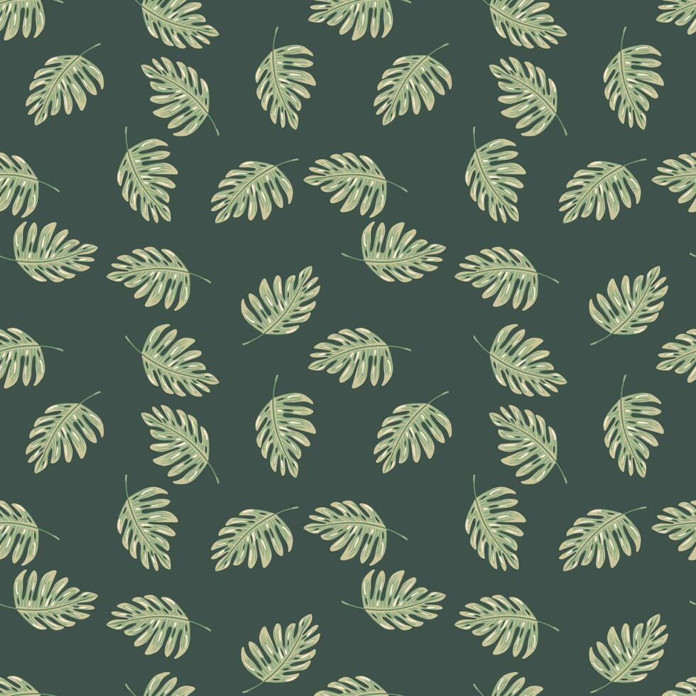 abstrakt exotisch Pflanze nahtlos Muster. botanisch Blatt Hintergrund. tropisch Muster, Palme Blätter Blumen- Hintergrund. vektor