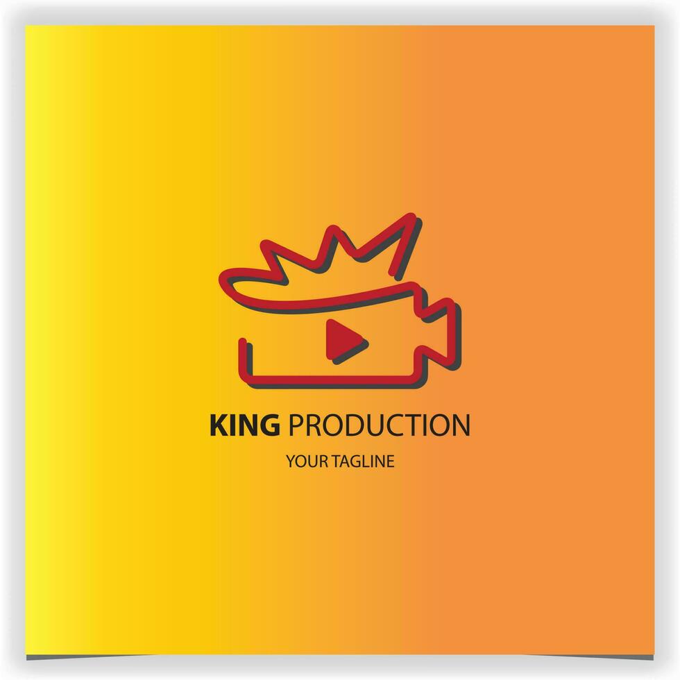 König Produktion Haus Logo Prämie elegant Vorlage Vektor eps 10