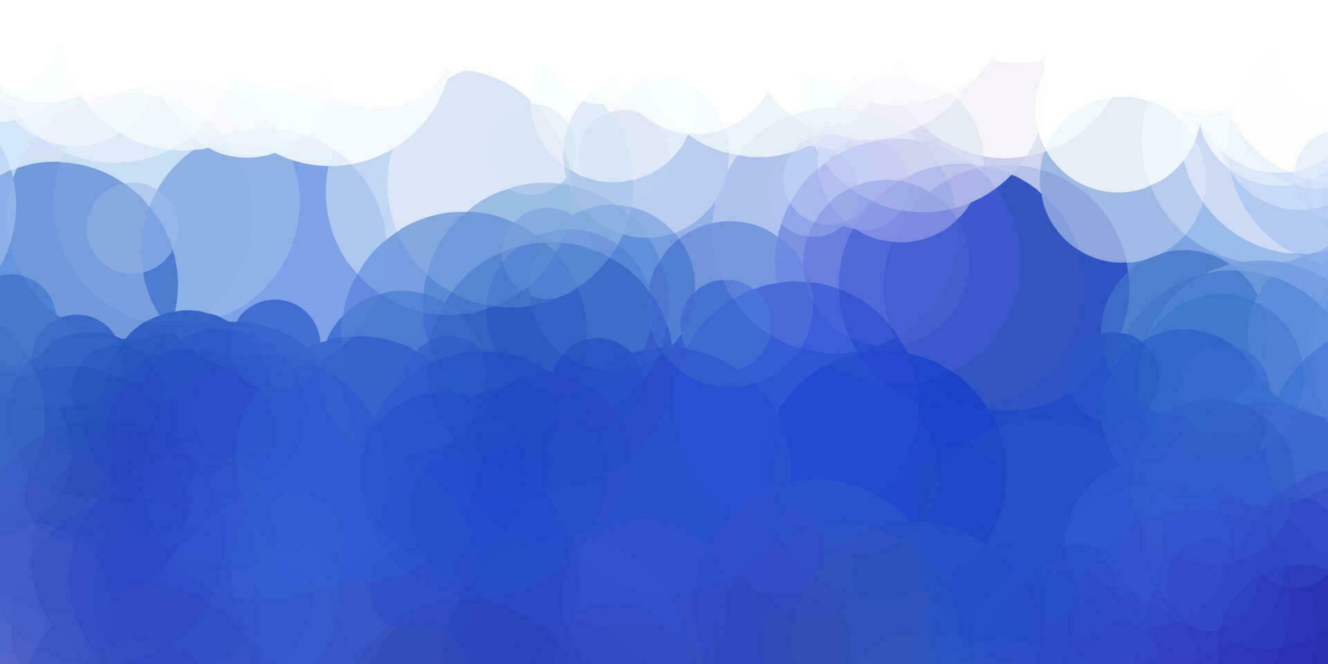 Blau geometrisch Kreis abstrakt Kunst Vektor Hintergrund