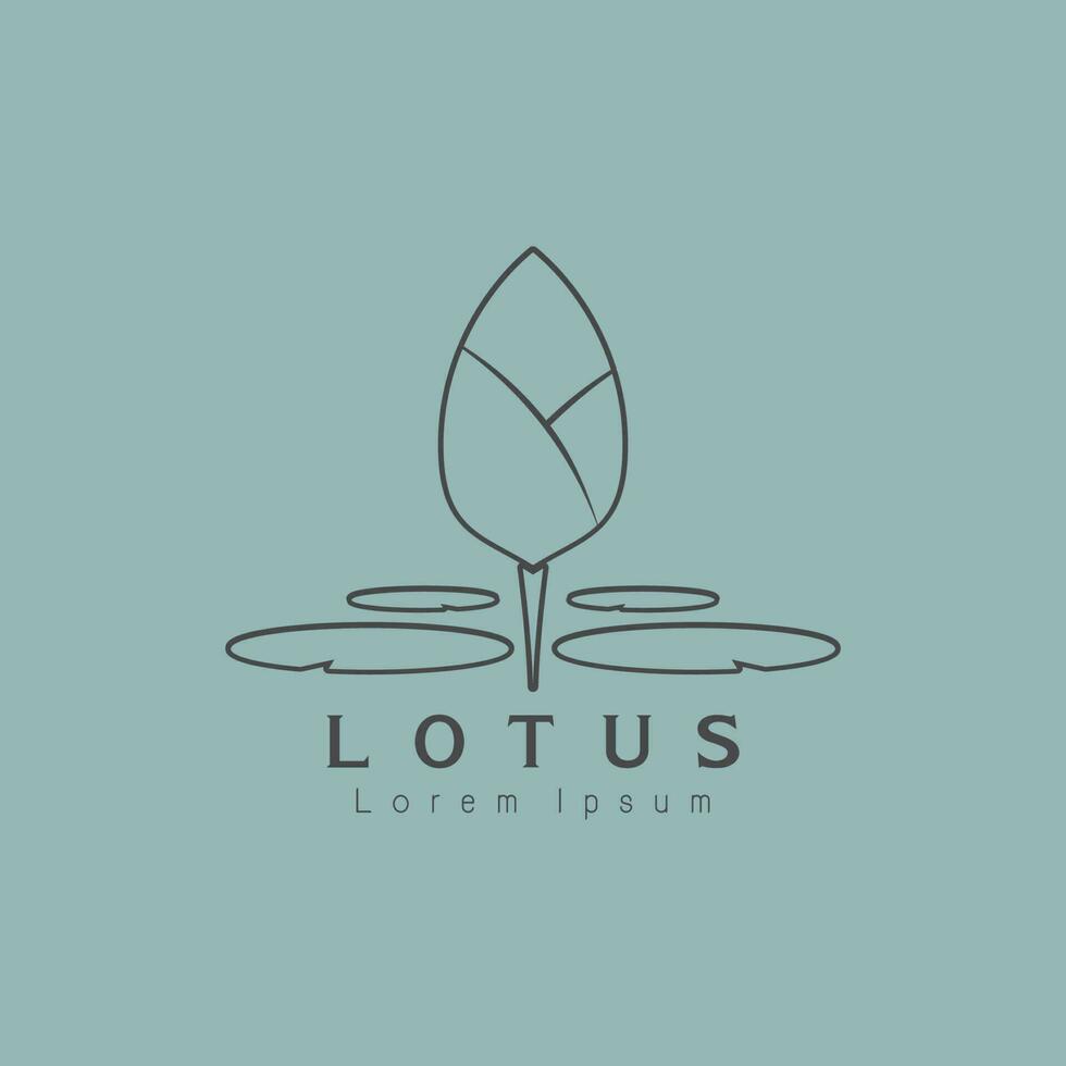 Lotusblumen-Logo vektor