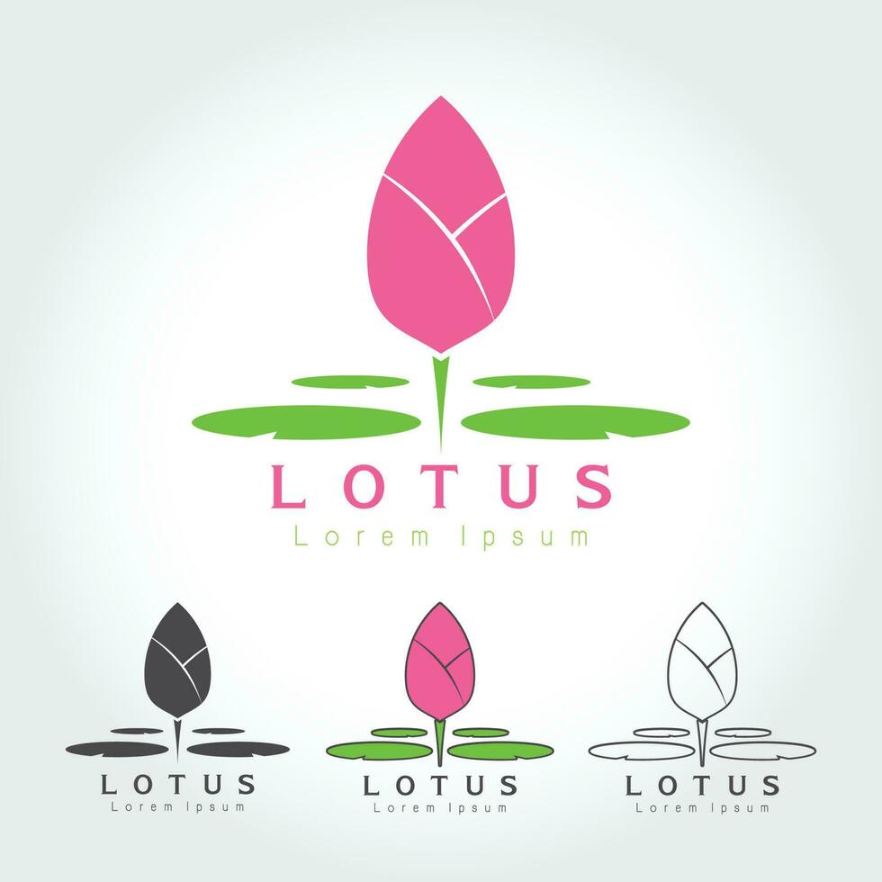 logotyp för lotusblomma vektor