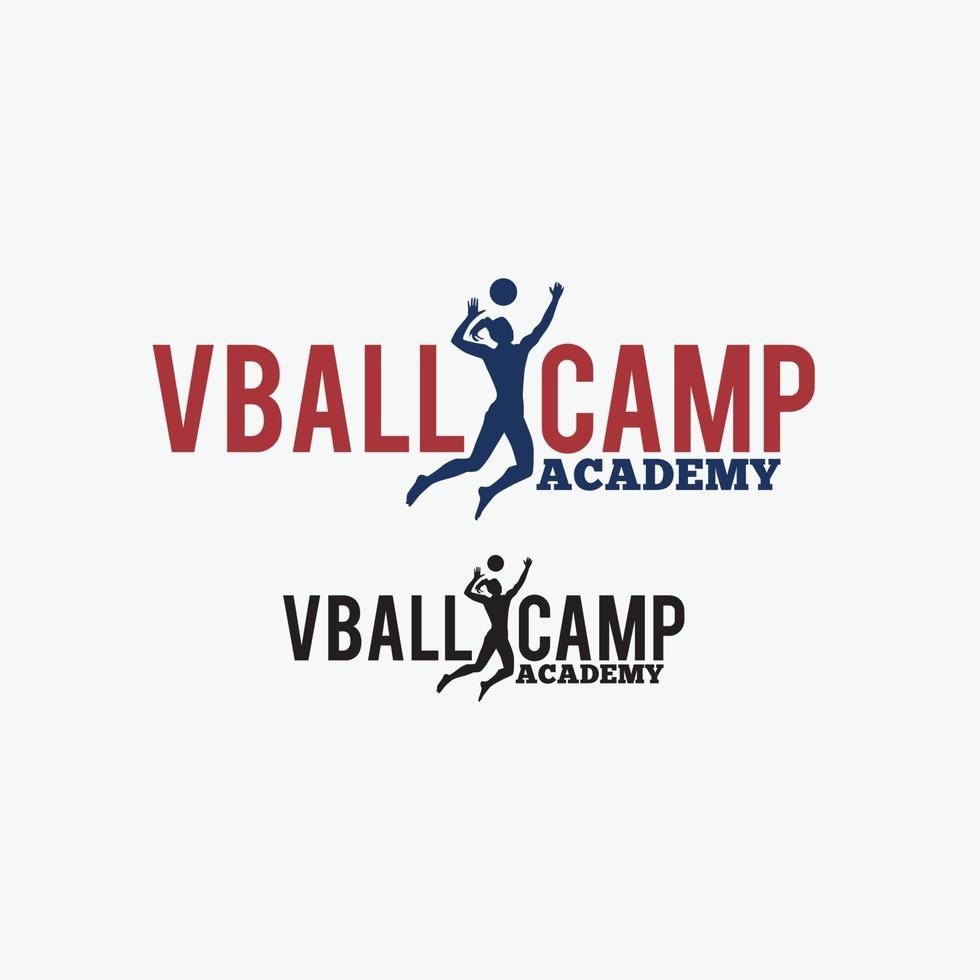 volleyboll emblem logotyp vektor designmall