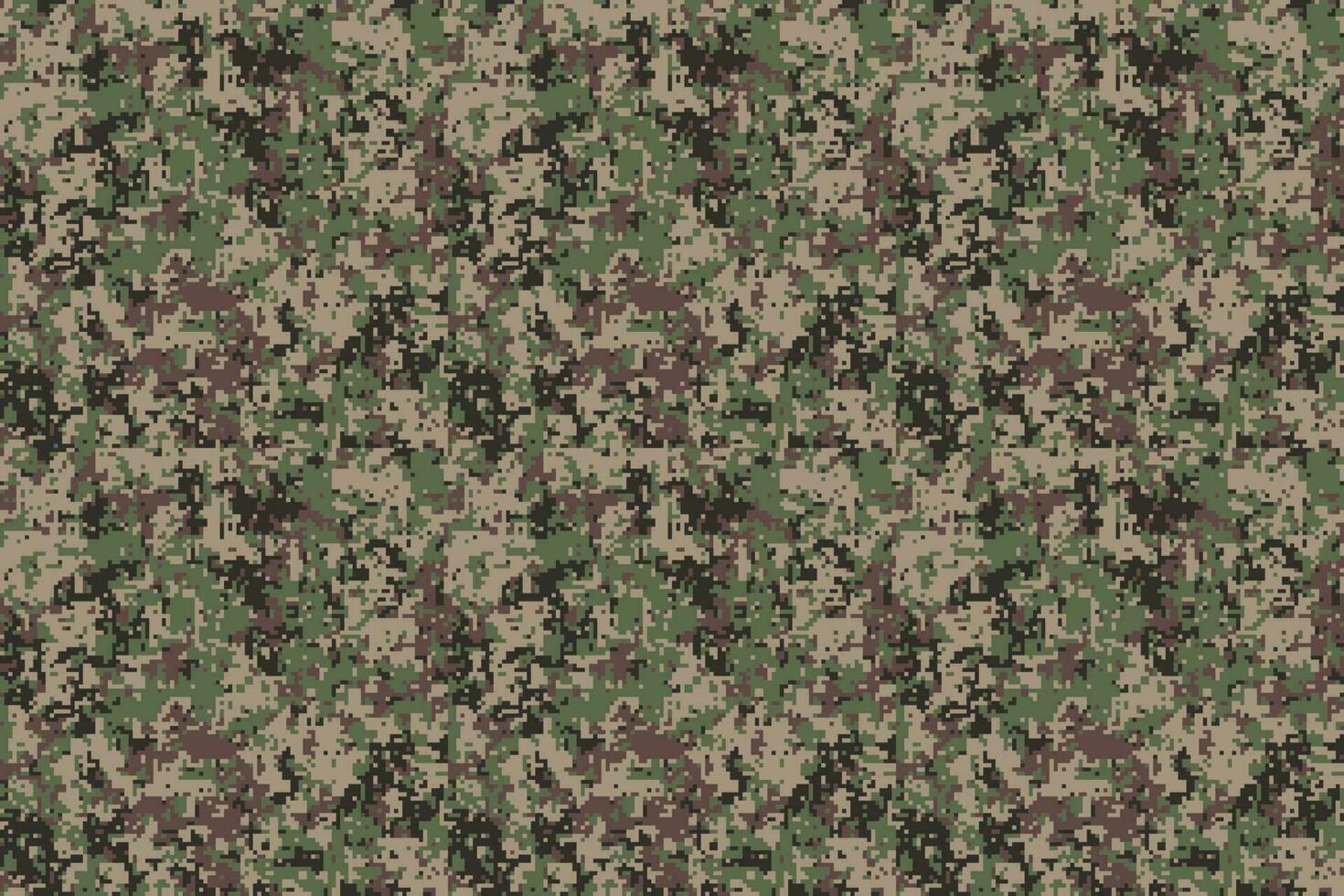 pixel kamouflage för en soldat armén enhetlig. modern camo tyg design. digital militär vektor bakgrund.