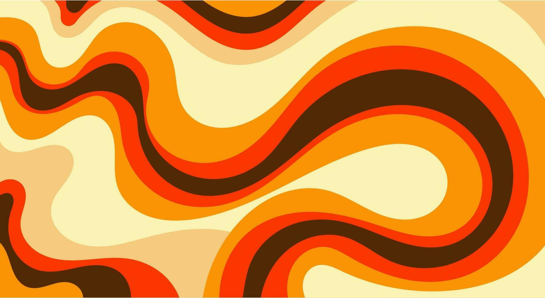 abstrakt Orange wellig Muster Hintergrund Textur im modisch Farbe Vektor Illustration