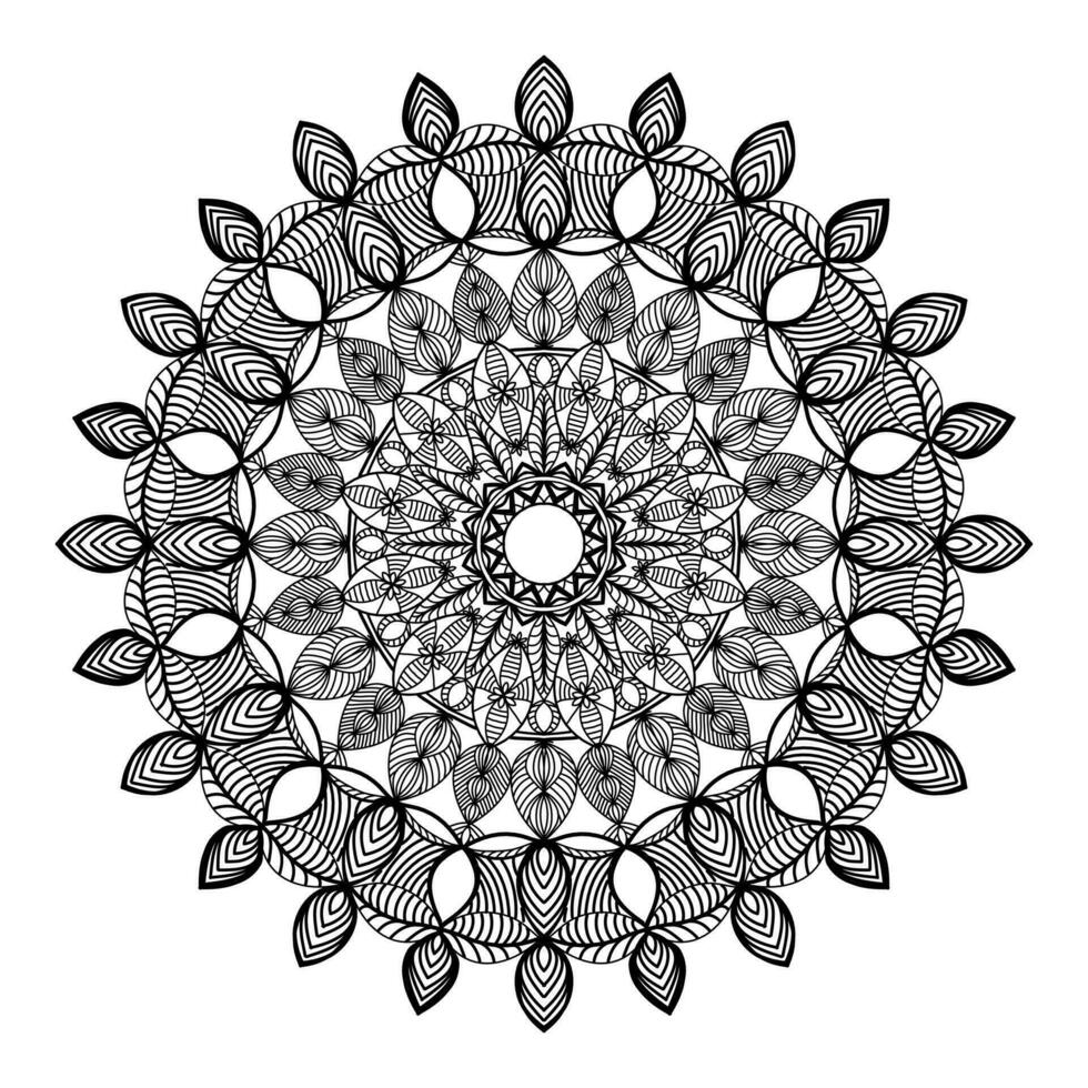 Mandalas zum Färbung Buch, runden Ornament, irregulär Blume gestalten Dekoration, orientalisch Vektor, Anti Stress Therapie Muster, weben Yoga Vektor Logo Design Element. Erwachsene Mandala zum Färbung Seite inte