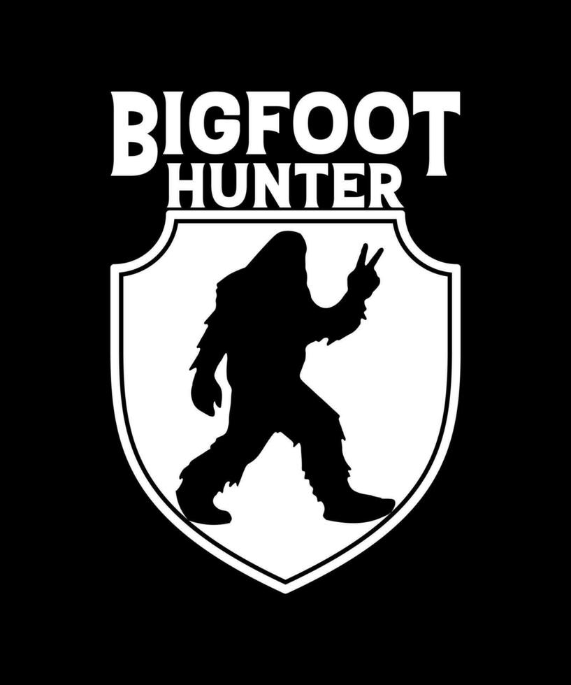 sasquatch storfot illustration vektor tshirt design