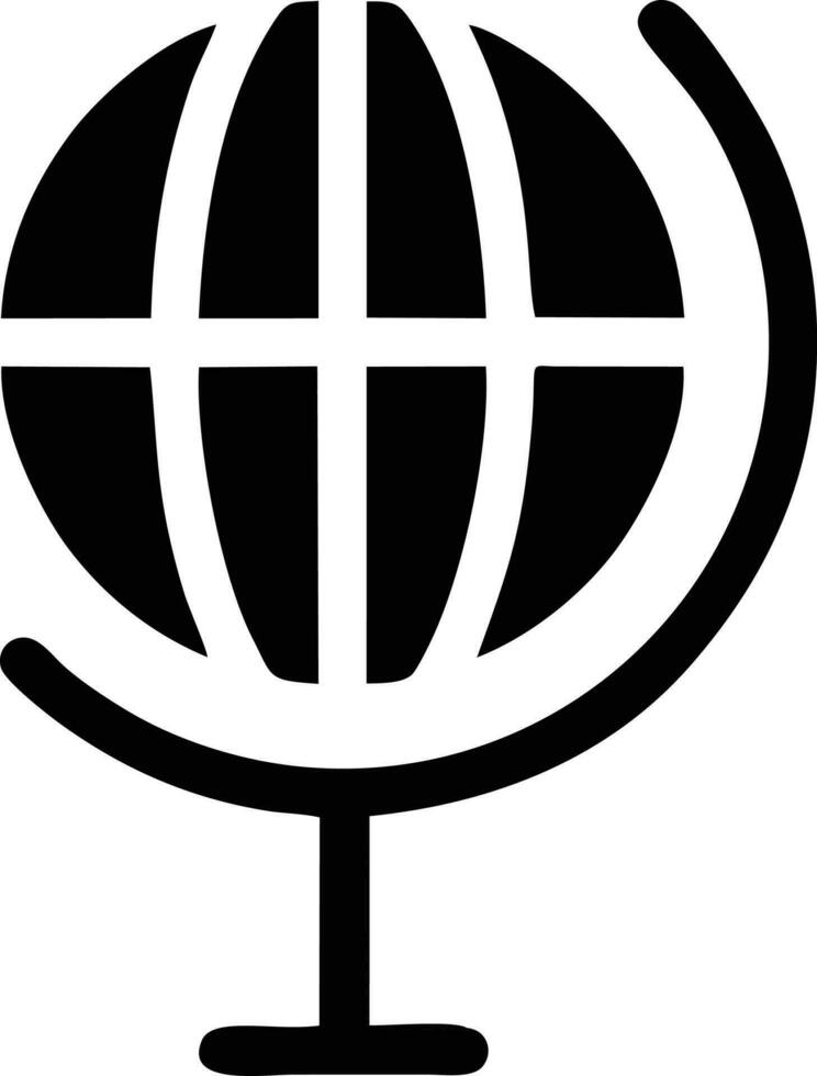 klot planet jord ikon symbol vektor bild. illustration av de värld global vektor design. eps 10