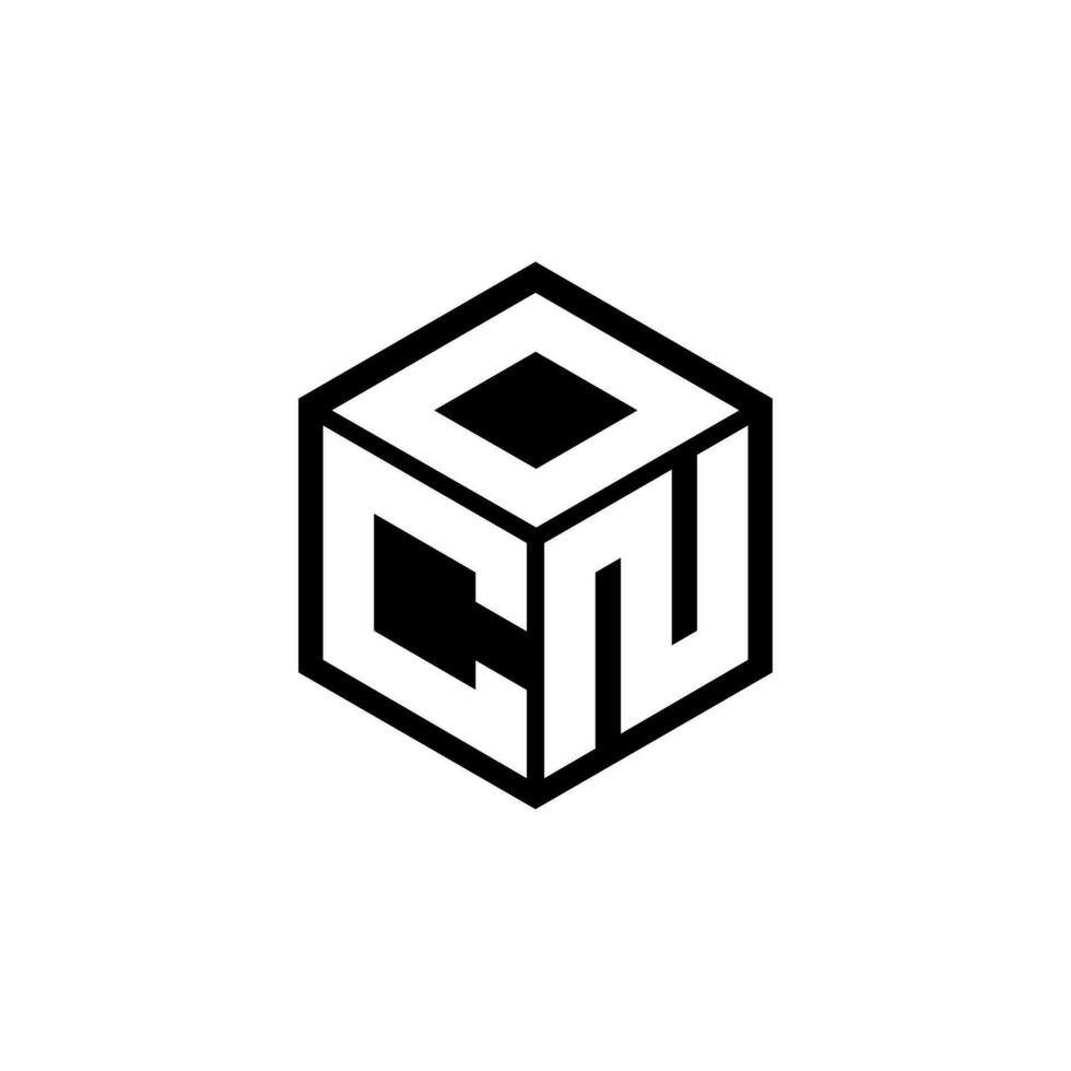 CNO-Brief-Logo-Design in Abbildung. Vektorlogo, Kalligrafie-Designs für Logo, Poster, Einladung usw. vektor