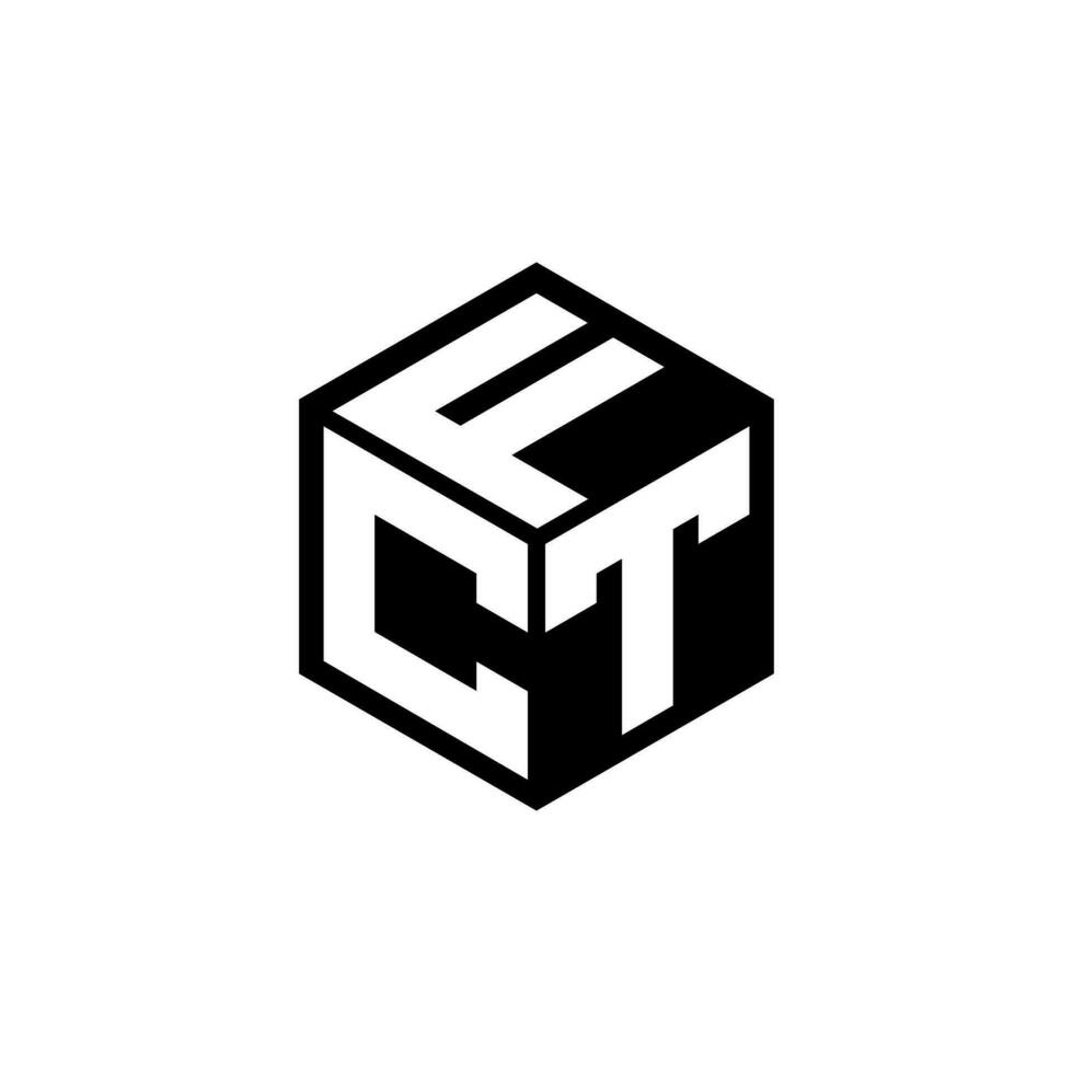 ctf brev logotyp design i illustration. vektor logotyp, kalligrafi mönster för logotyp, affisch, inbjudan, etc.