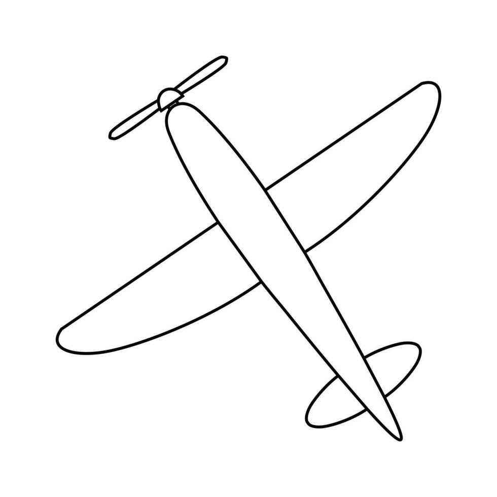 Jahrgang Flugzeug Symbol Vektor. Flugzeug Illustration unterzeichnen. Flugzeug Symbol. fliegen Logo. vektor