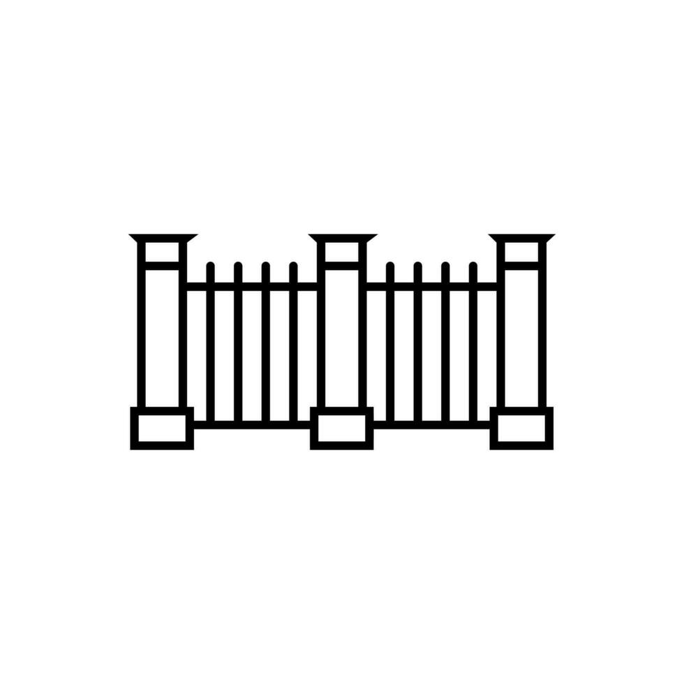 Zaun Symbol Vektor. blass Illustration unterzeichnen. Fechten Symbol. Hecke Logo. vektor