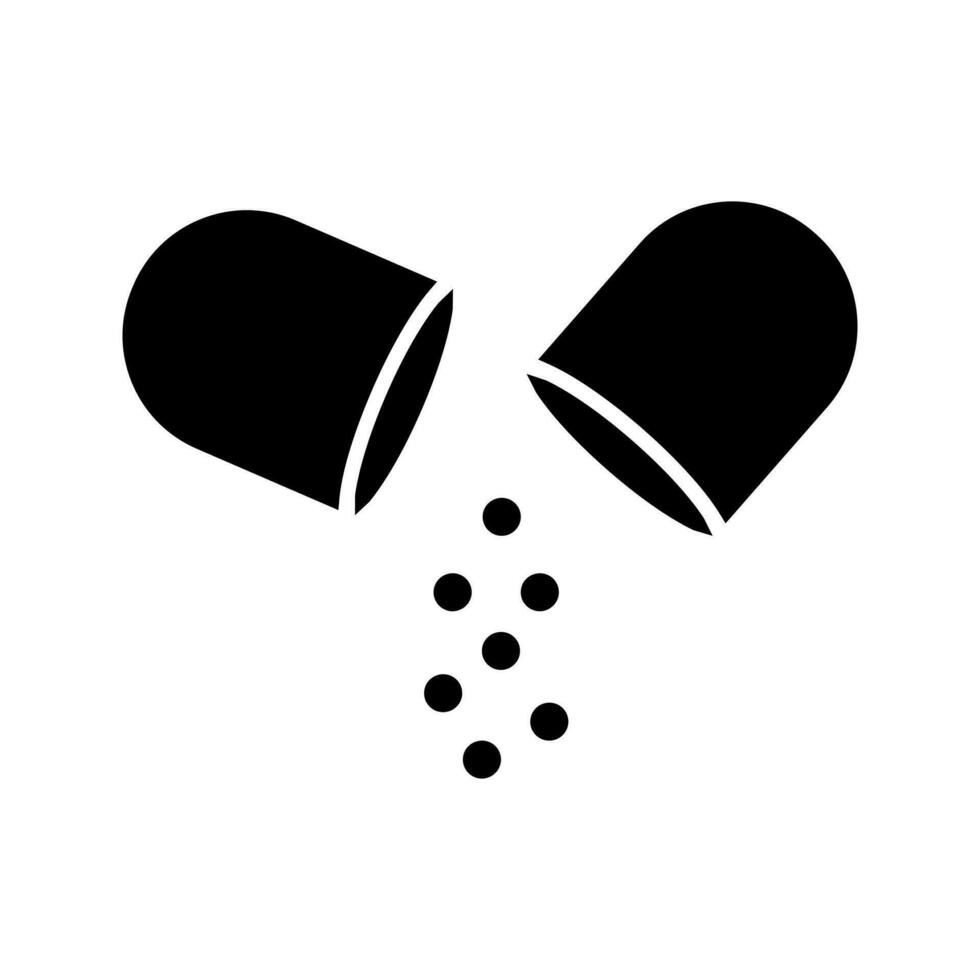 Tabletten Symbol Vektor. Antibiotikum Illustration unterzeichnen. Medikamente Symbol. Droge Logo. Medizin markieren. vektor