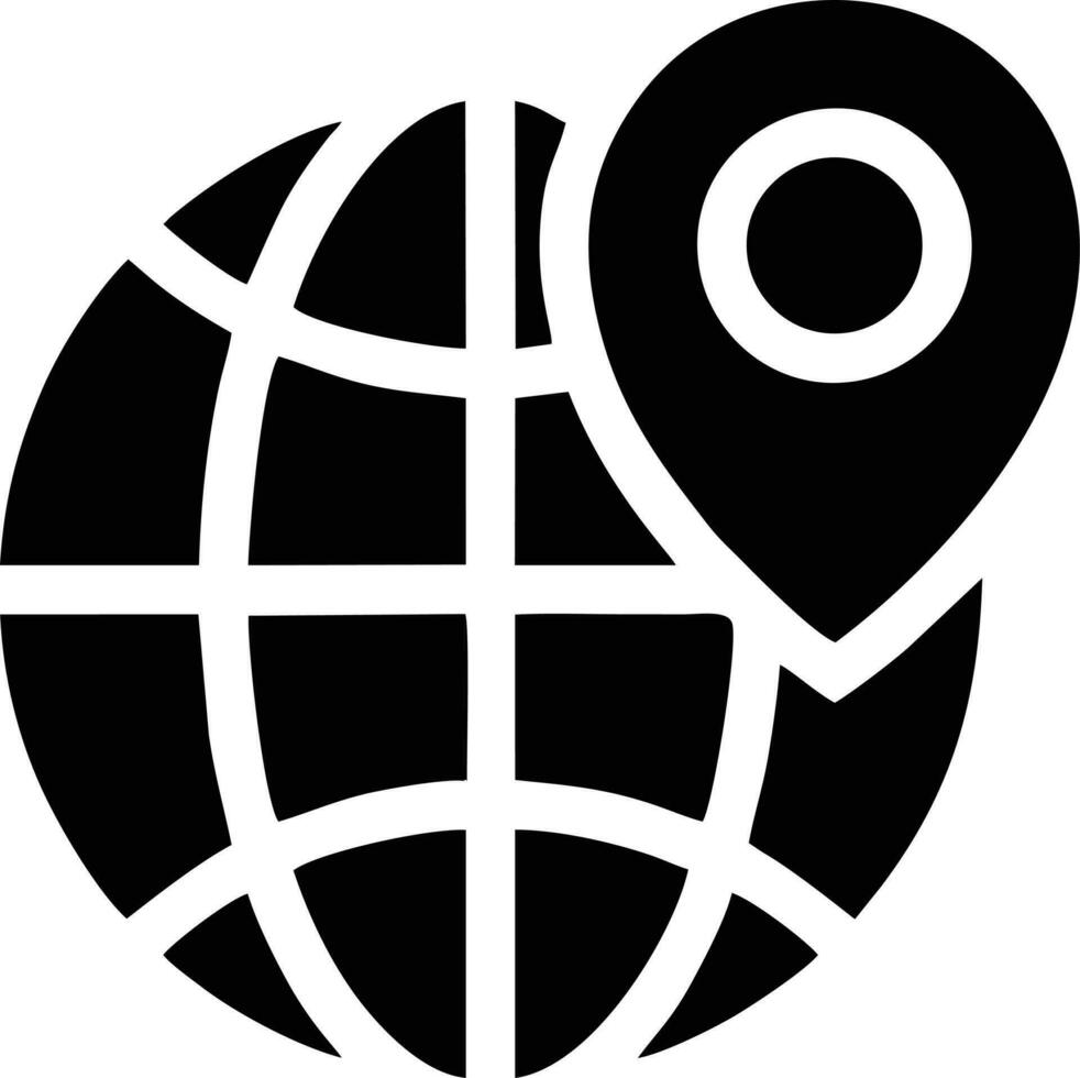 klot planet jord ikon symbol vektor bild. illustration av de värld global vektor design. eps 10