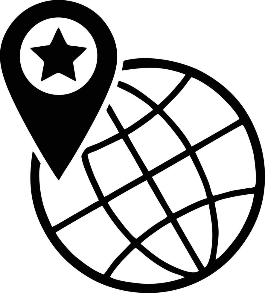 klot planet jord ikon symbol vektor bild. illustration av de värld global vektor design. eps 10