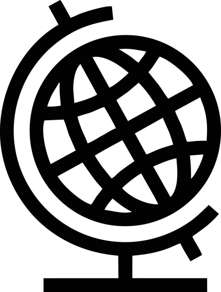 klot planet jord ikon symbol vektor bild. illustration av de värld global vektor design. eps 10