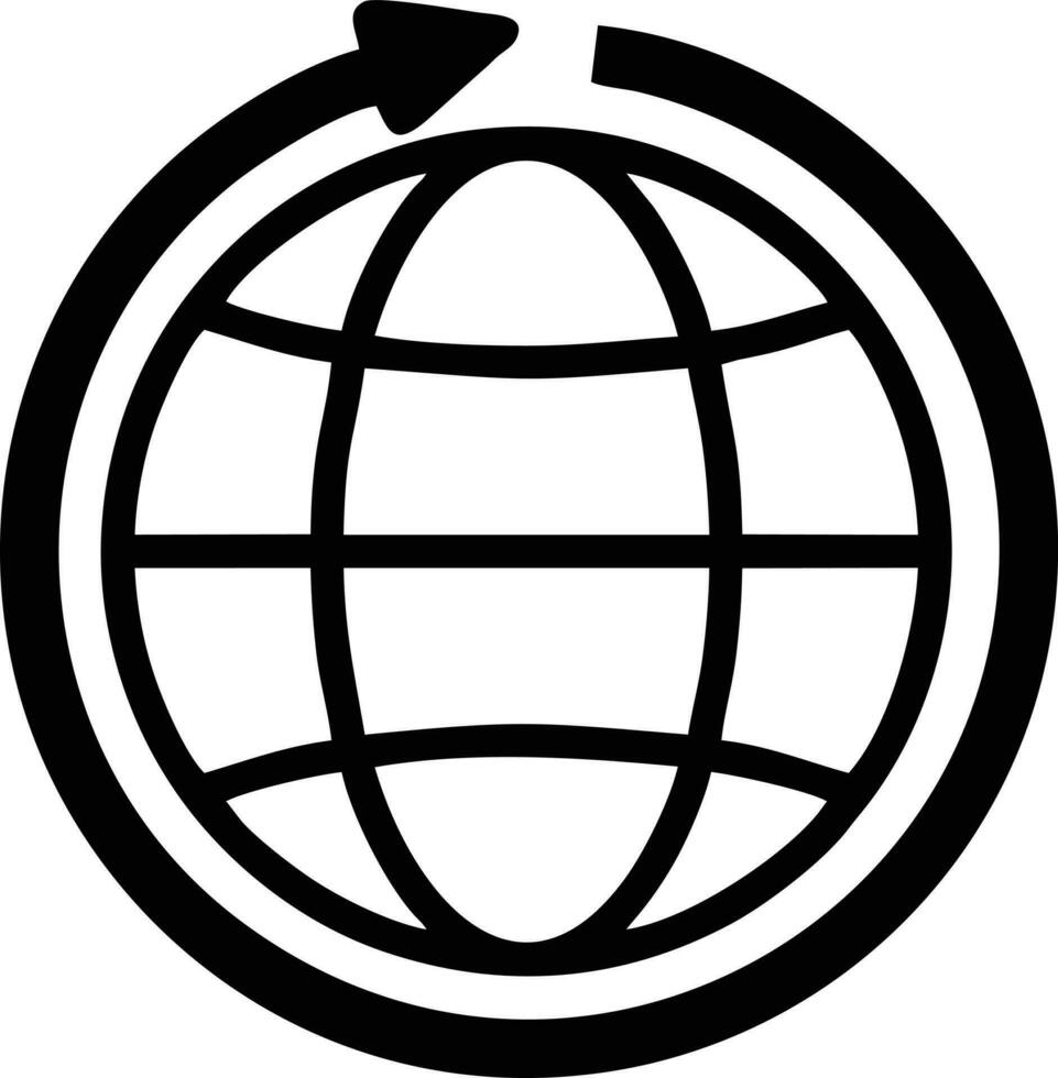 Globus Planet Erde Symbol Symbol Vektor Bild. Illustration von das Welt global Vektor Design. eps 10