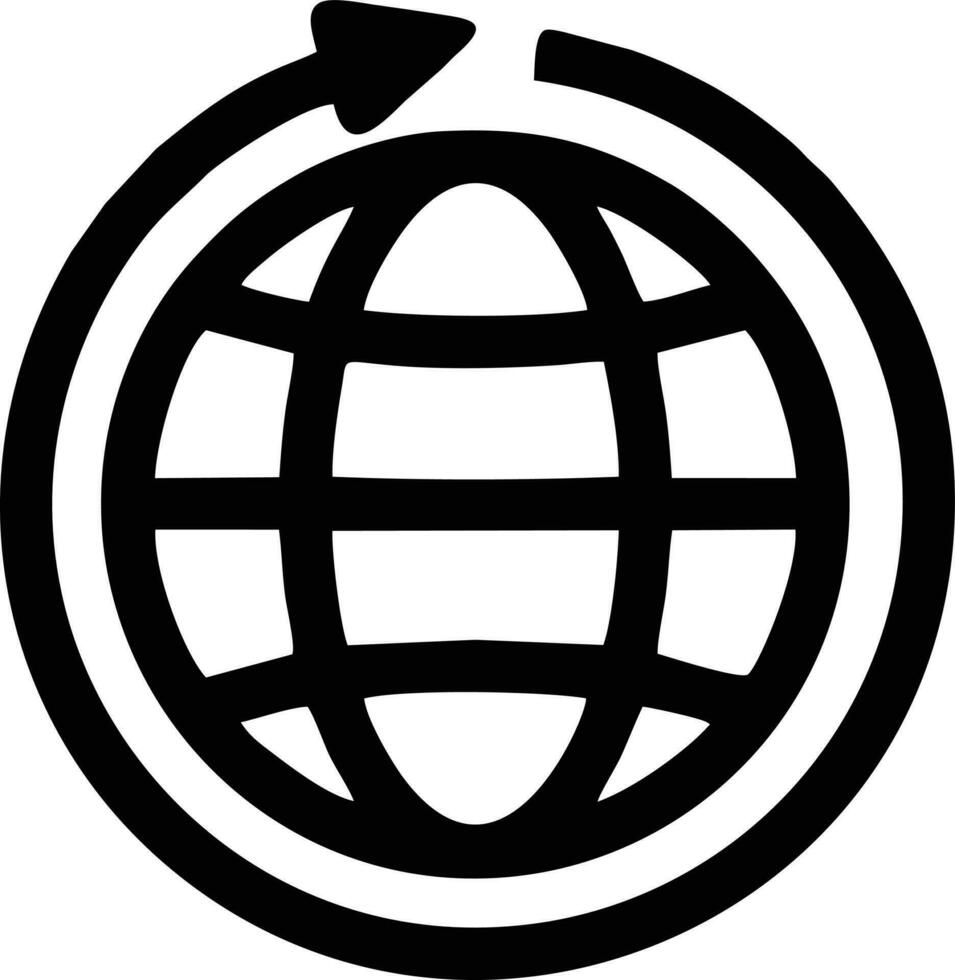 Globus Planet Erde Symbol Symbol Vektor Bild. Illustration von das Welt global Vektor Design. eps 10