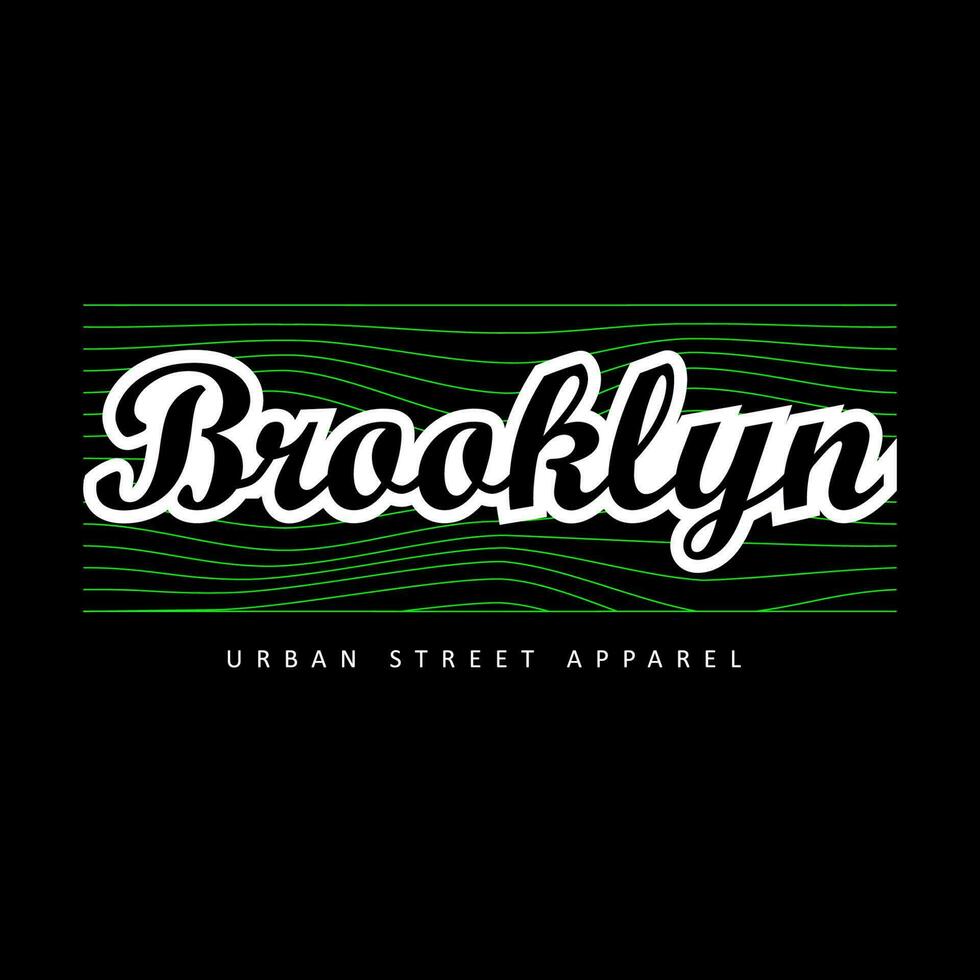 Strassenmode Grafik Design Ideen anpassen Design Vorlagen Brooklyn vektor