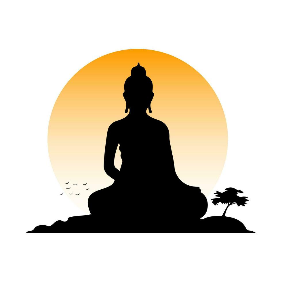 buddha purnima Semester bakgrund. vektor illustration.